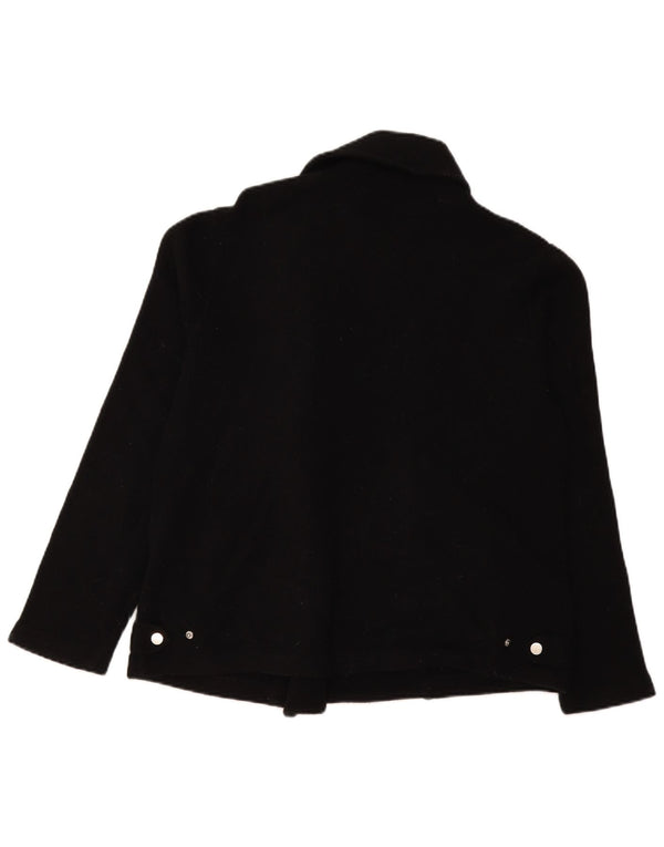 Laura Ashley Γυναικείο μπουφάν σακάκι με φερμουάρ UK 18 XL Black Lambswool