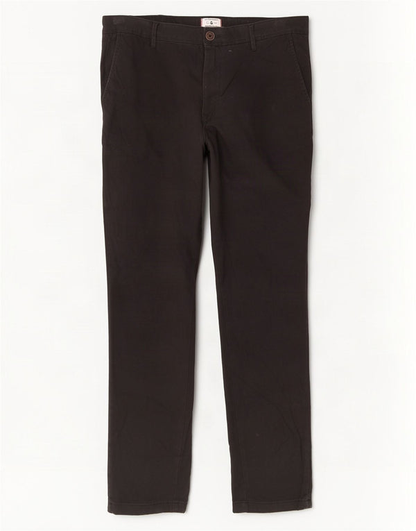 Ανδρικό παντελόνι Chino Jack & Jones W34 L32 μαύρο βαμβακερό