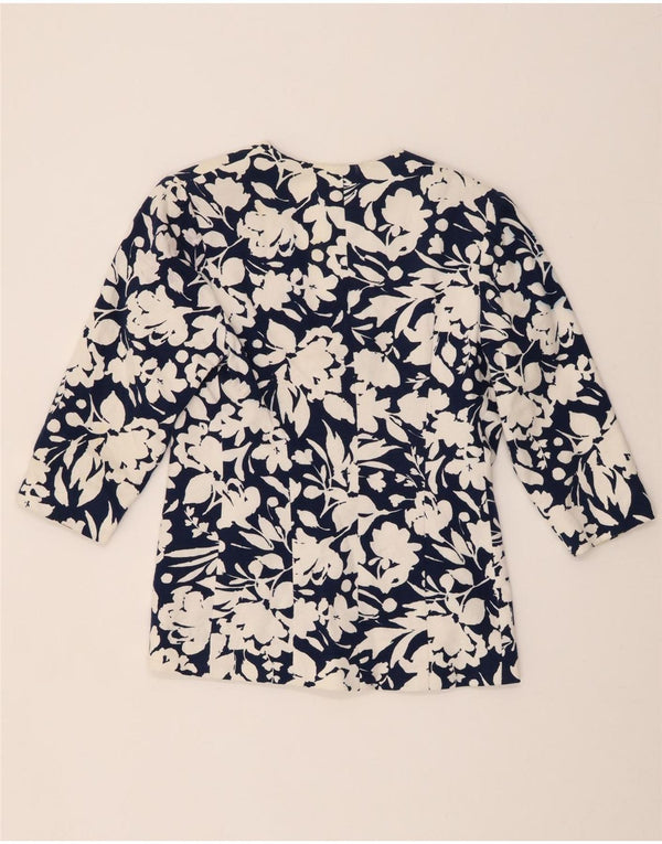 LUISA SPAGNOLI Γυναικείο 3/4 μανίκι σακάκι IT 46 Μεγάλο Navy Blue