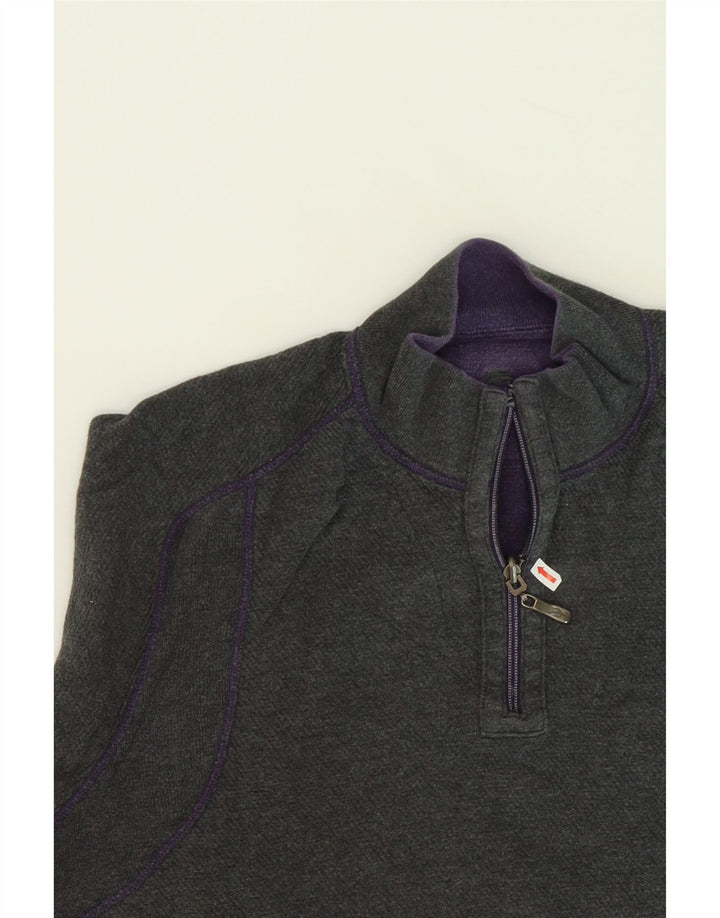 TOMMY BAHAMA Mens Zip Neck Reversible Sweatshirt Jumper Large Grey Vintage Tommy Bahama and Second-Hand Tommy Bahama from Messina Hembry 