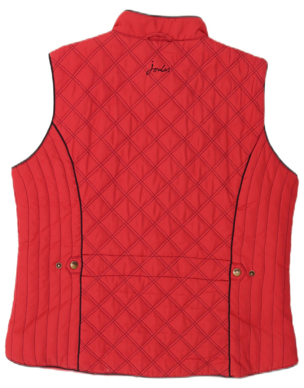 Joules Γυναικείο Καπιτονέ Gilet UK 16 Large Red Polyester