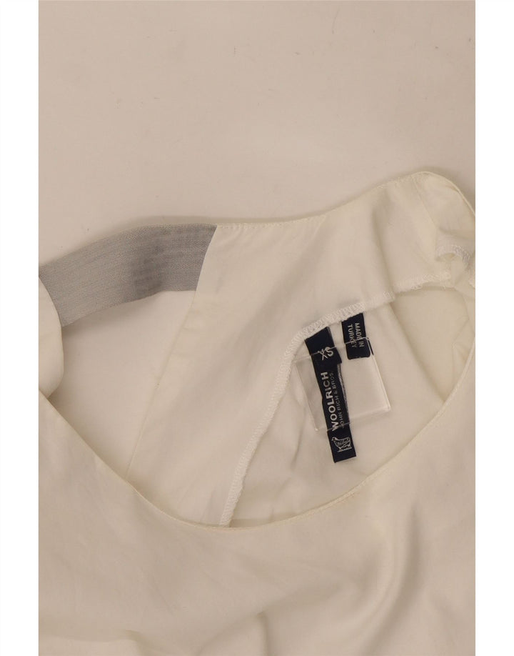Woolrich Γυναικείο Oversized Αμάνικο φόρεμα Shift UK 6 XS Λευκό