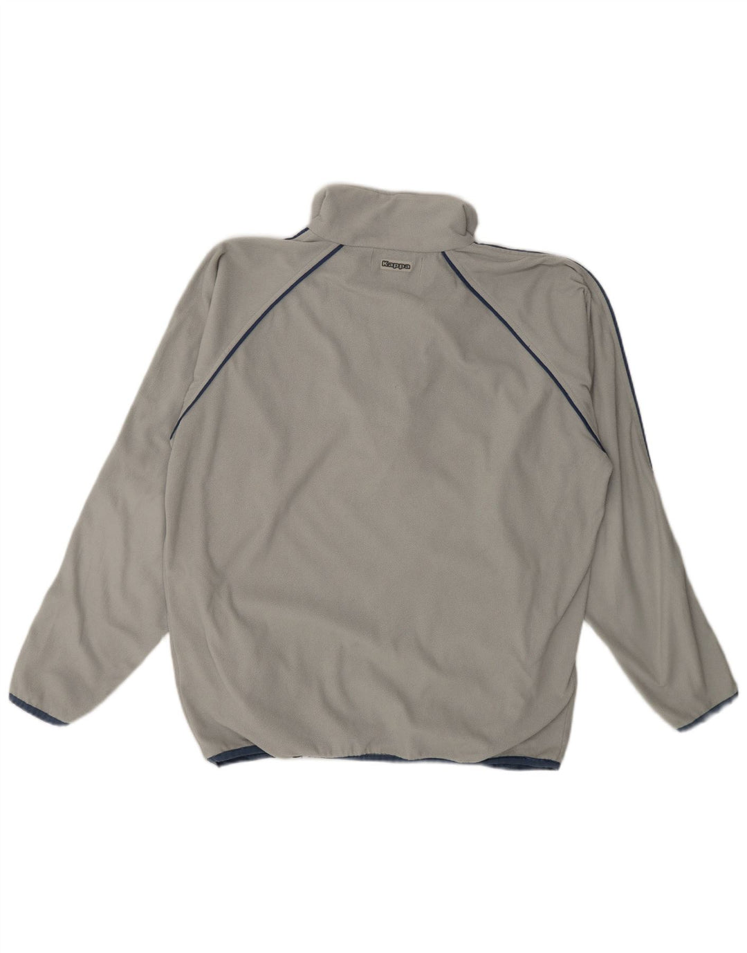 Kappa Ανδρικό φερμουάρ Fleece Jumper με μεγάλο γκρι πολυεστέρα