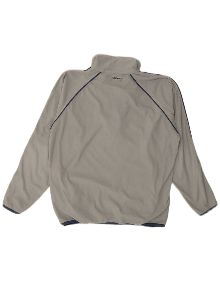 Kappa Ανδρικό φερμουάρ Fleece Jumper με μεγάλο γκρι πολυεστέρα