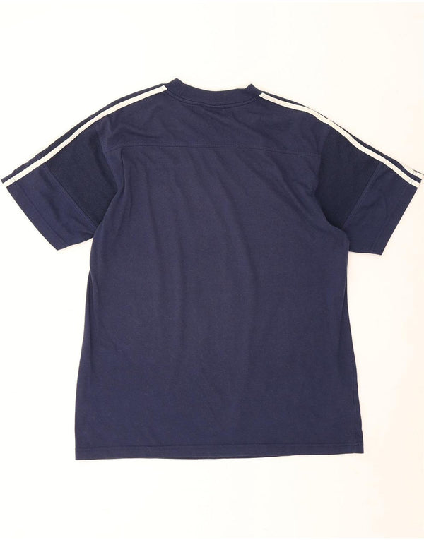 Ανδρικό T-Shirt Adidas Top Large Navy Blue από βαμβάκι