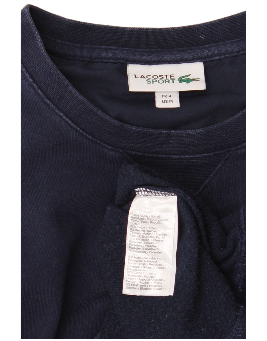 LACOSTE Ανδρικό Φούτερ Jumper Μέγεθος 4 Μεσαίο Βαμβακερό Ναυτικό Μπλε