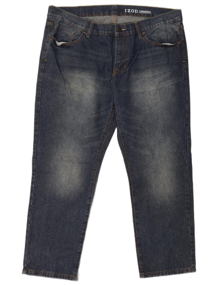 Ανδρικό τζιν IZOD Slim Straight W40 L30 Μπλε βαμβακερό