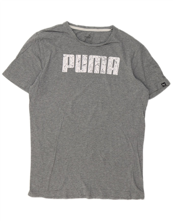 Ανδρικό γραφικό T-Shirt PUMA Top Medium Grey