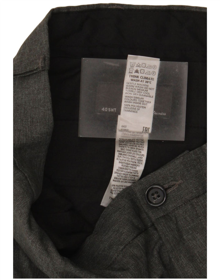 MARKS & SPENCER Ανδρικό παντελόνι Chino Slim Fit W40 L29 Grey Polyester