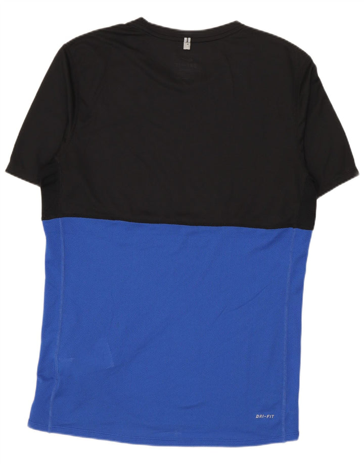 Ανδρικό μπλουζάκι NIKE Dri Fit Top Small Black Colourblock Polyester