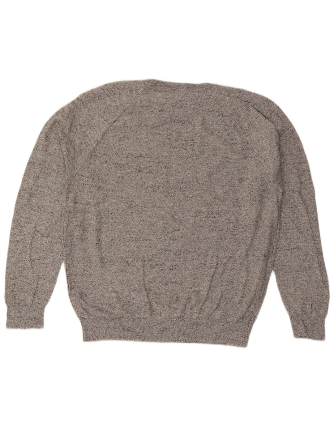 J. Crew Ανδρικό πουλόβερ με λαιμόκοψη μεγάλου γκρι βαμβακερό