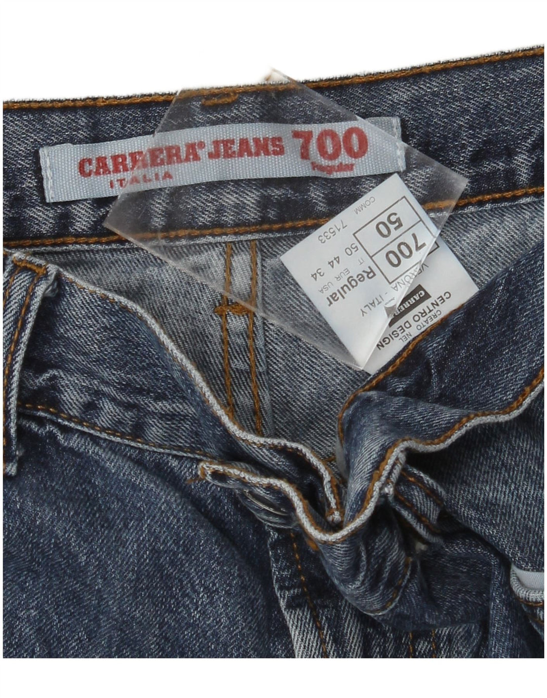 CARRERA Ανδρικό 700 Regular Straight Jeans IT 50 Large W34 L33 Μπλε βαμβακερό