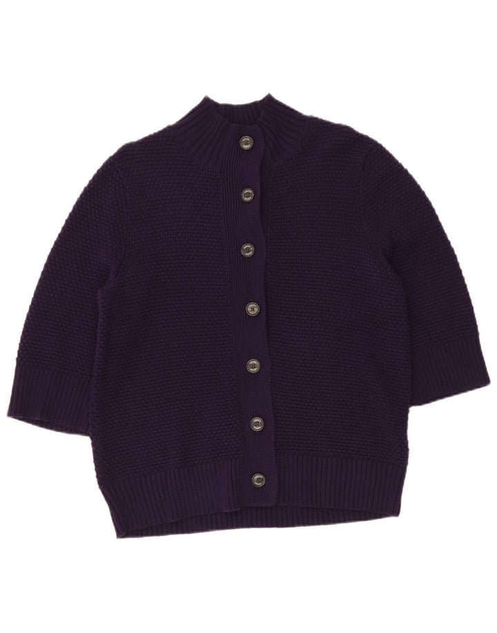 CHAPS Γυναικείο πουλόβερ ζακέτα 3/4 μανίκια UK 12 Medium Purple