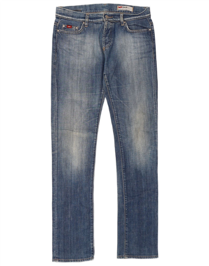 Gas Γυναικείο Slim Jeans W31 L34 Μπλε Βαμβακερό