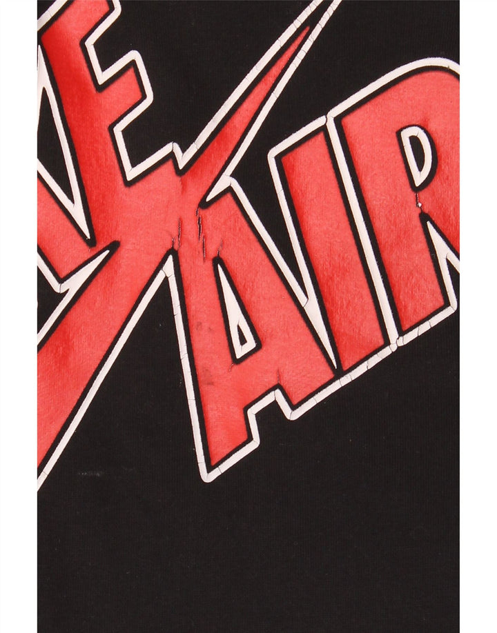 Nike Ανδρικό Air Graphic Hoodie Jumper, μεσαίο μαύρο βαμβακερό