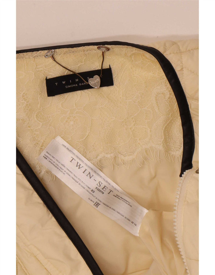 Simona Barbieri Γυναικείο Καπιτονέ μπουφάν UK 6 XS Off White Polyester