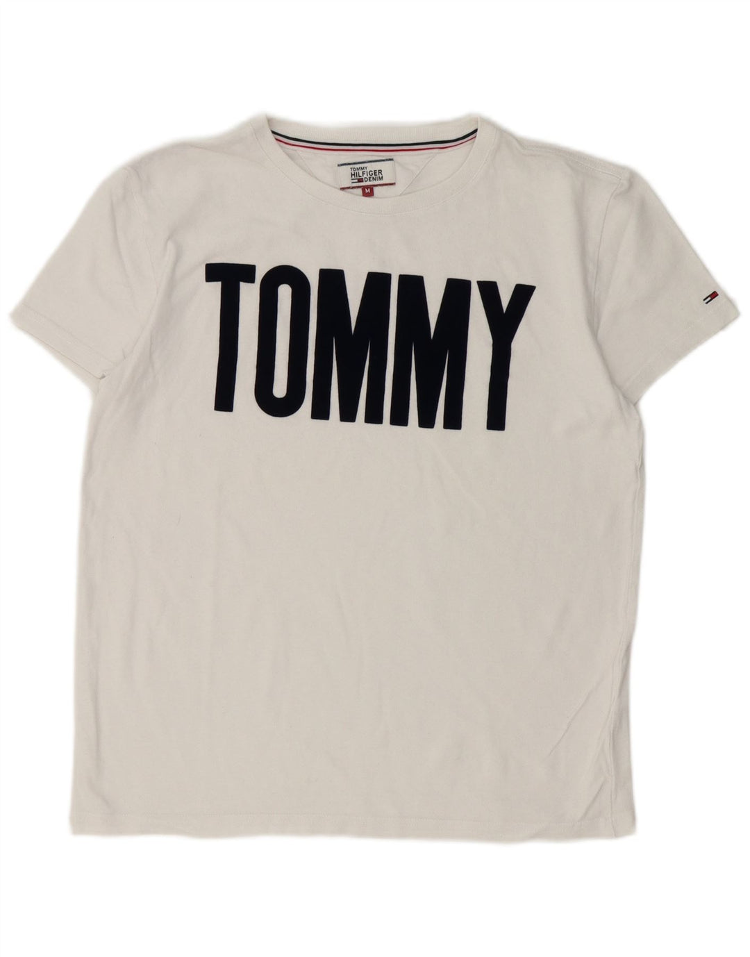 Ανδρικό γραφικό T-Shirt Tommy Hilfiger Top Medium White