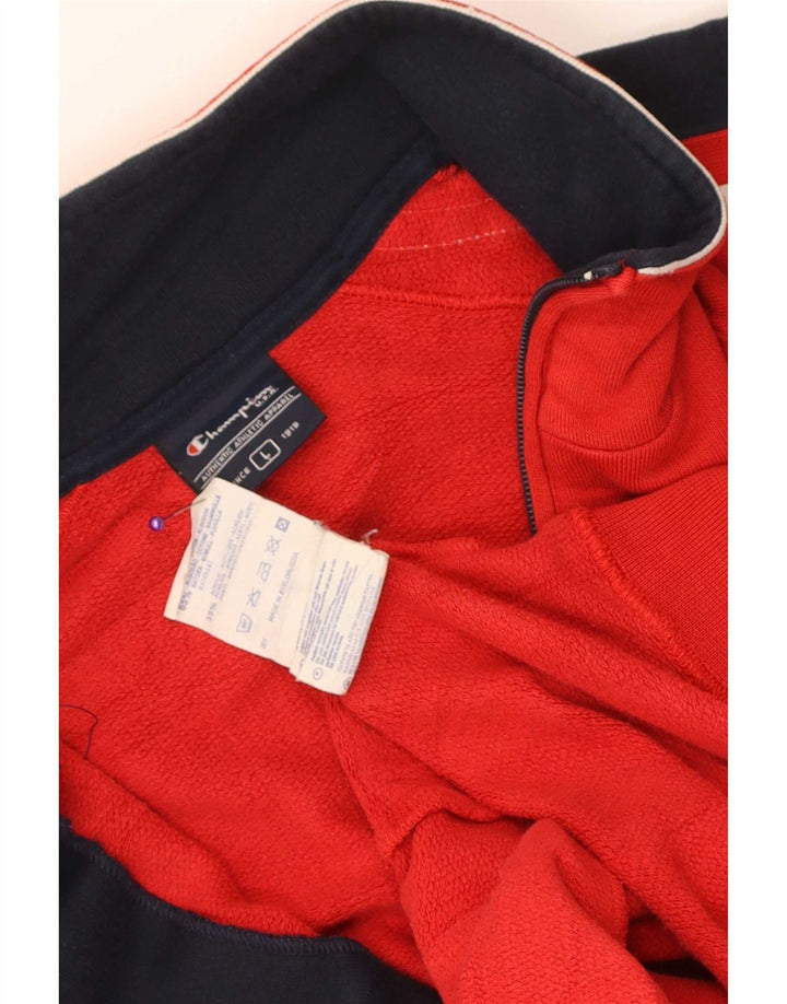 Ανδρική φόρμα Champion Top Jacket με μεγάλο κόκκινο χρώμα, βαμβακερό
