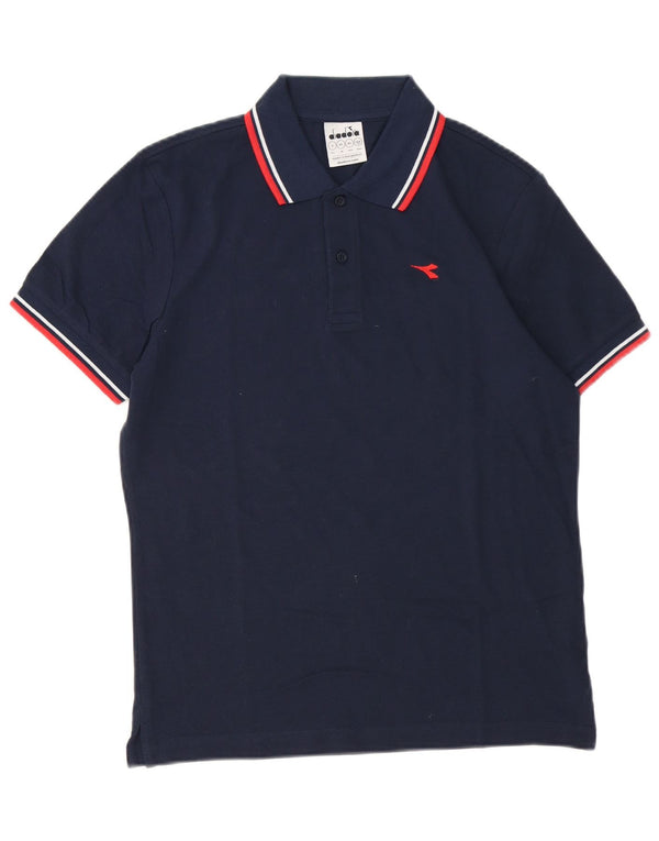 Ανδρικό μπλουζάκι πόλο Diadora XS Navy Blue Cotton