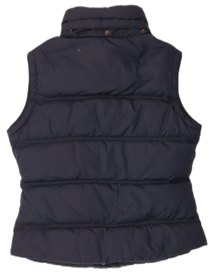 JACK WILLS Γυναικείο Gilet UK 10 Small Navy Blue Nylon