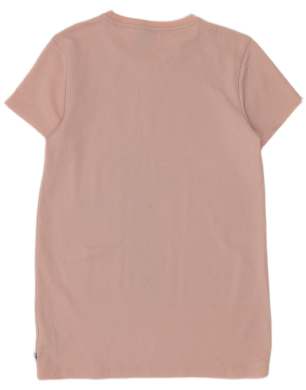 Γυναικείο μπλουζάκι Adidas γραφικό φόρεμα UK 10 Small Pink Sports