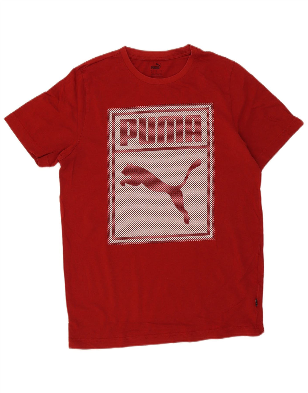 Ανδρικό γραφικό μπλουζάκι Puma, μικρό κόκκινο βαμβακερό