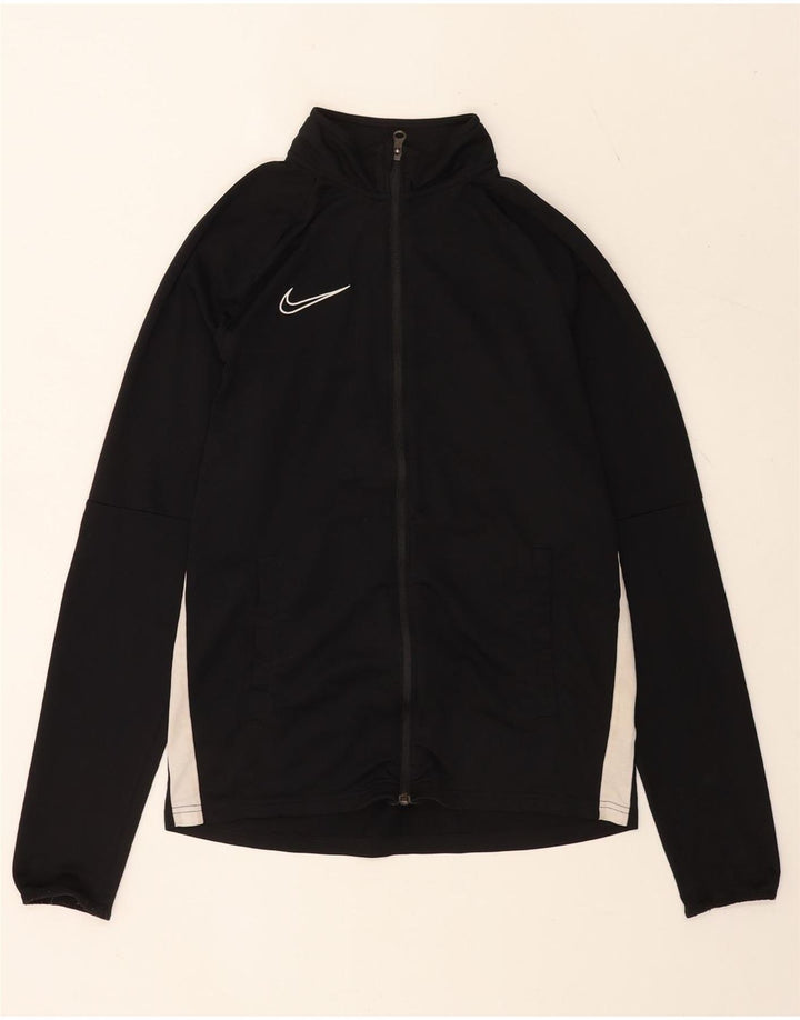 Ανδρική φόρμα Nike Dri Fit Μπουφάν μεσαίου μαύρου χρώματος πολυεστέρας