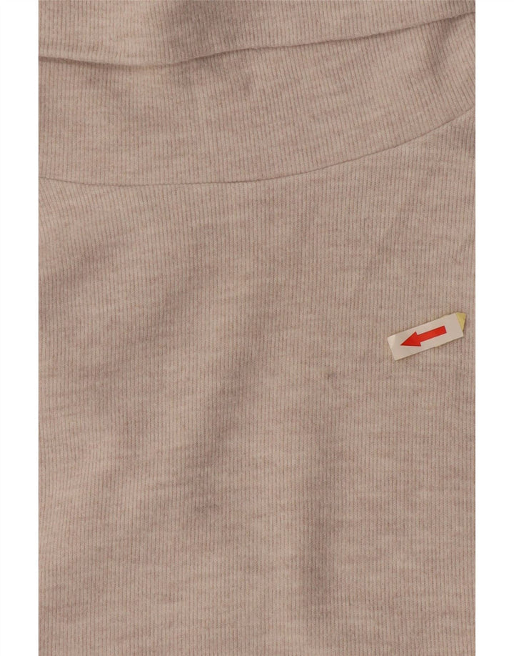 Zara Γυναικεία αμάνικη μπλούζα με ρολό τοπ UK 10 Small White