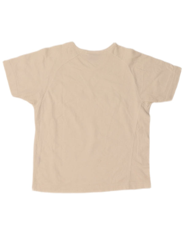 Champion Γυναικείο γραφικό T-Shirt Top UK 10 Small White Cotton