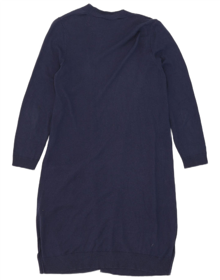 Marks & Spencer Γυναικείο πουλόβερ Longline Cardigan UK 12 Medium Navy Blue