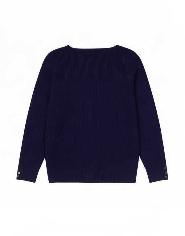 Marks & Spencer Γυναικείο πουλόβερ με λαιμόκαυστο UK 18 XL μπλε βισκόζη