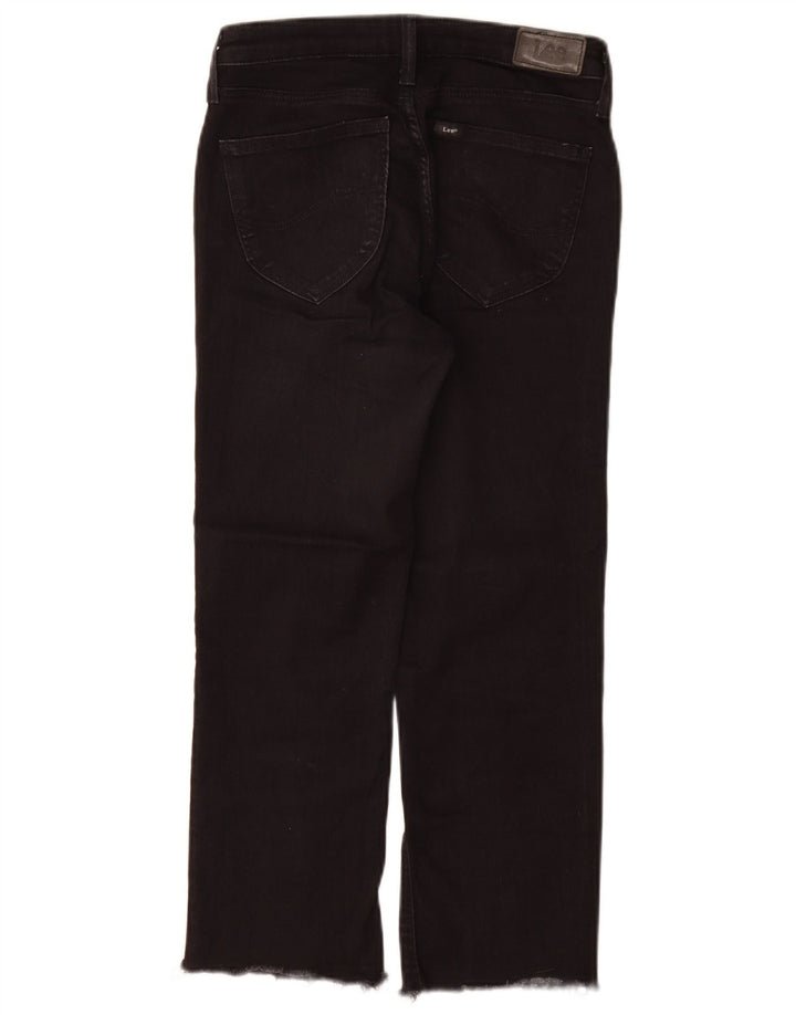 Lee Womens Marion Straight Jeans W27 L25 Μαύρο βαμβακερό