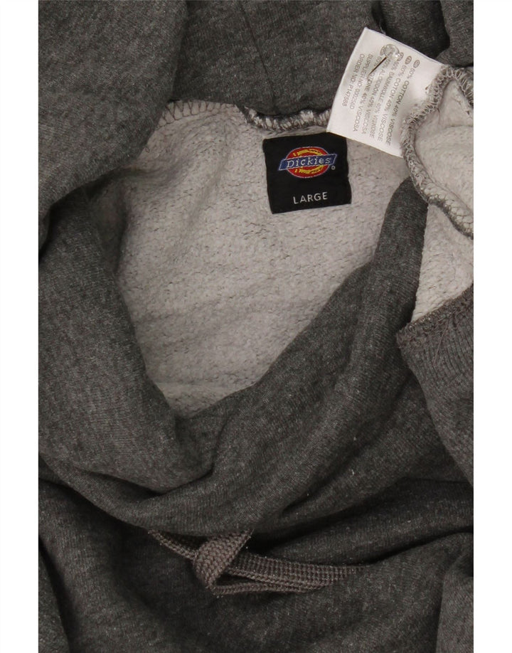 Dickies Γυναικεία Φούτερ Jumper UK 16 Large Grey Cotton