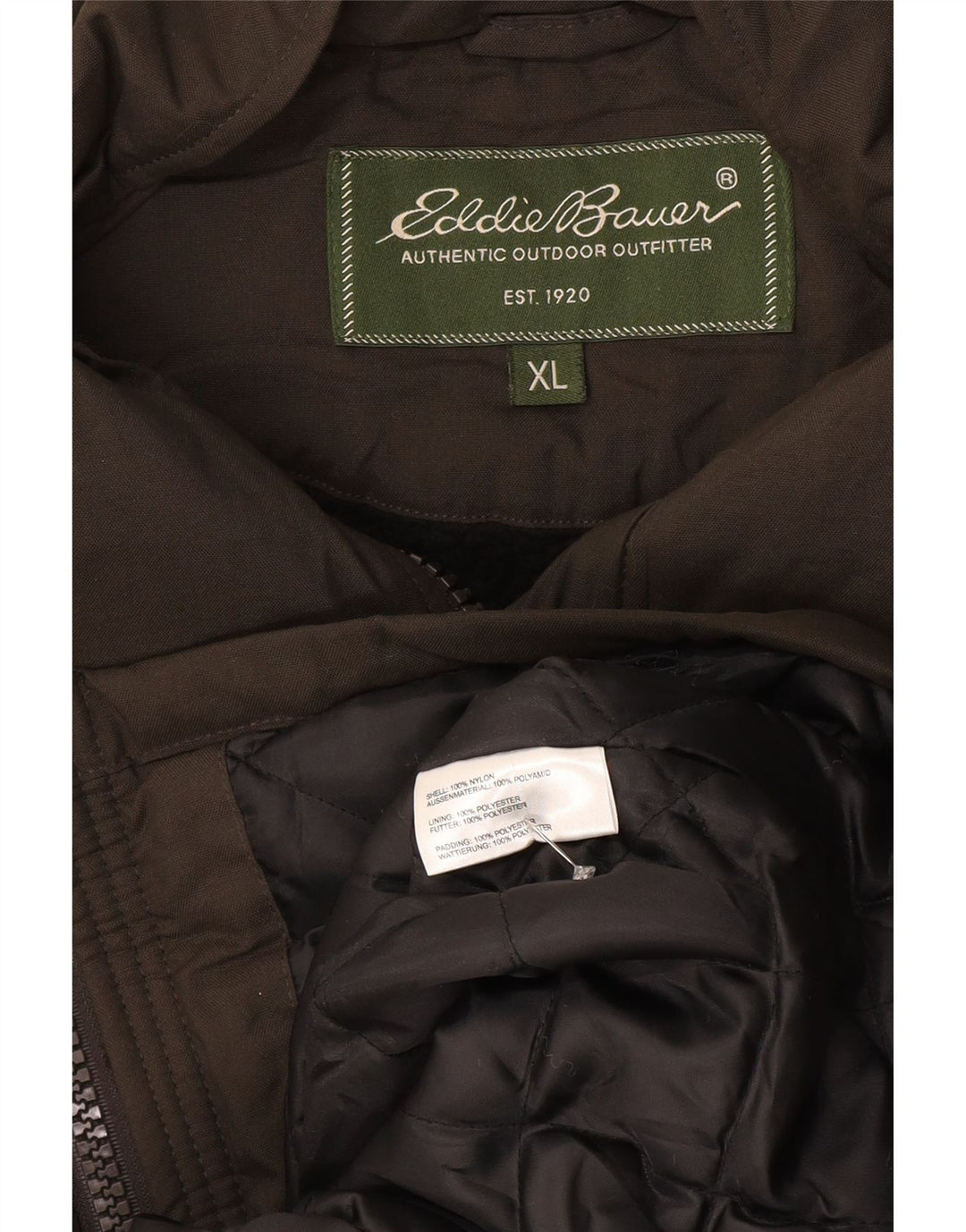 EDDIE BAUER Ανδρικό μπουφάν με επένδυση UK 42 XL Γκρι νάιλον