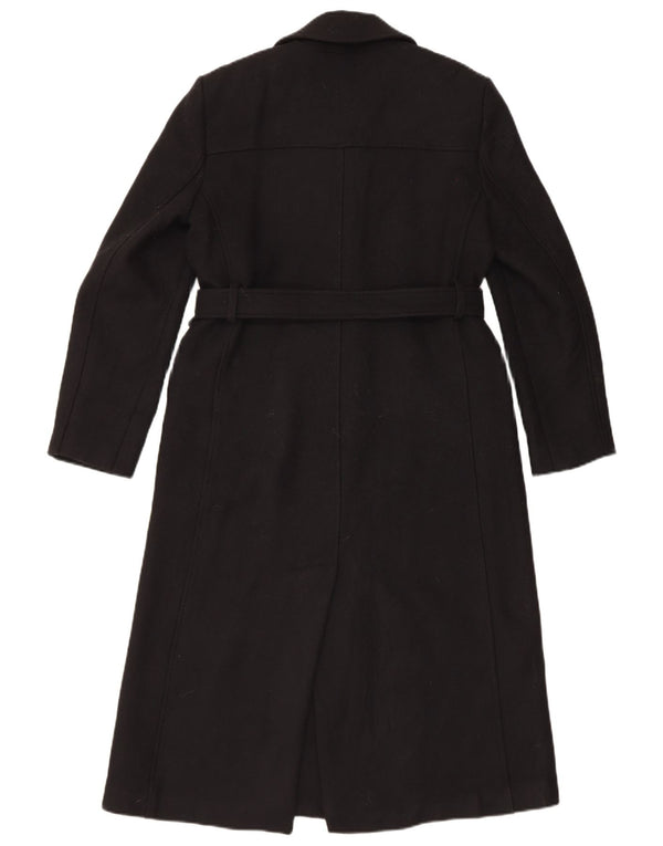 Zara Γυναικείο Πανωφόρι UK 14 Medium Black Wool