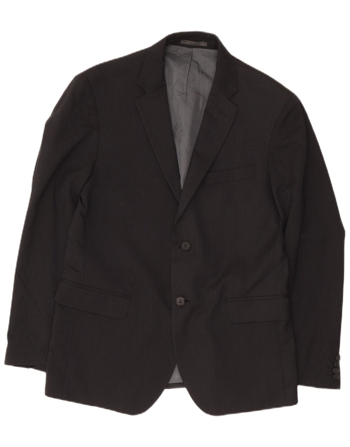 Calvin Klein Ανδρικό σακάκι σακάκι IT 52 XL Μαύρο μαλλί
