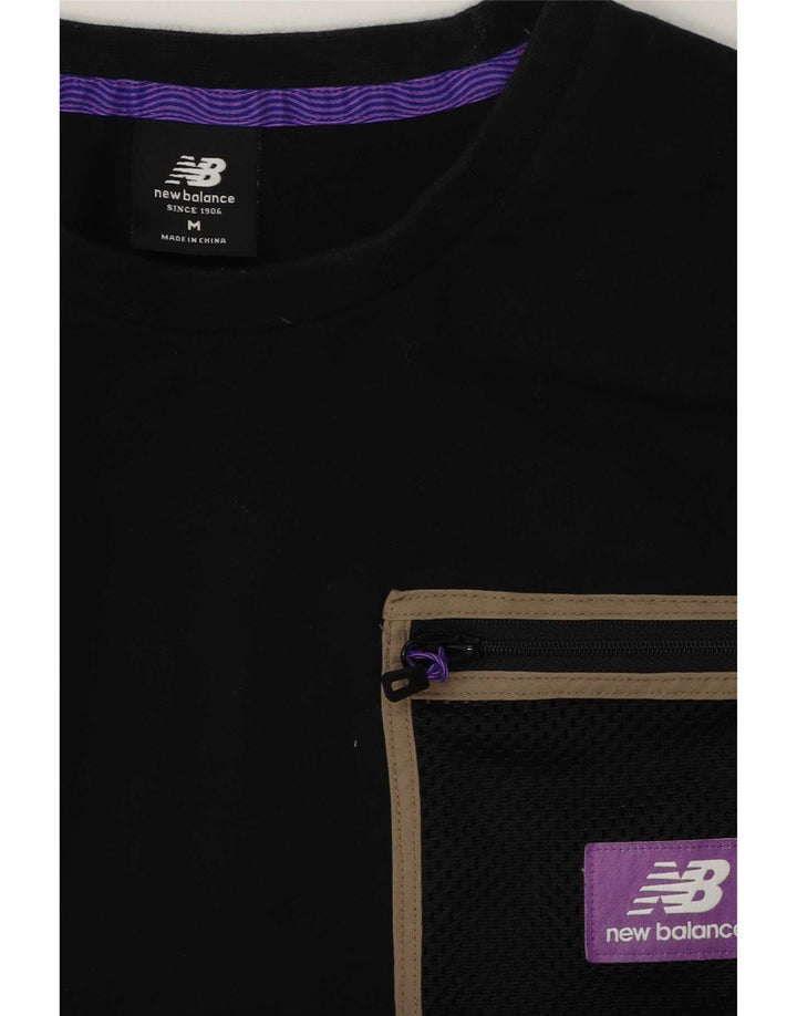 Ανδρικό T-Shirt New Balance Top Μεσαίο Μαύρο