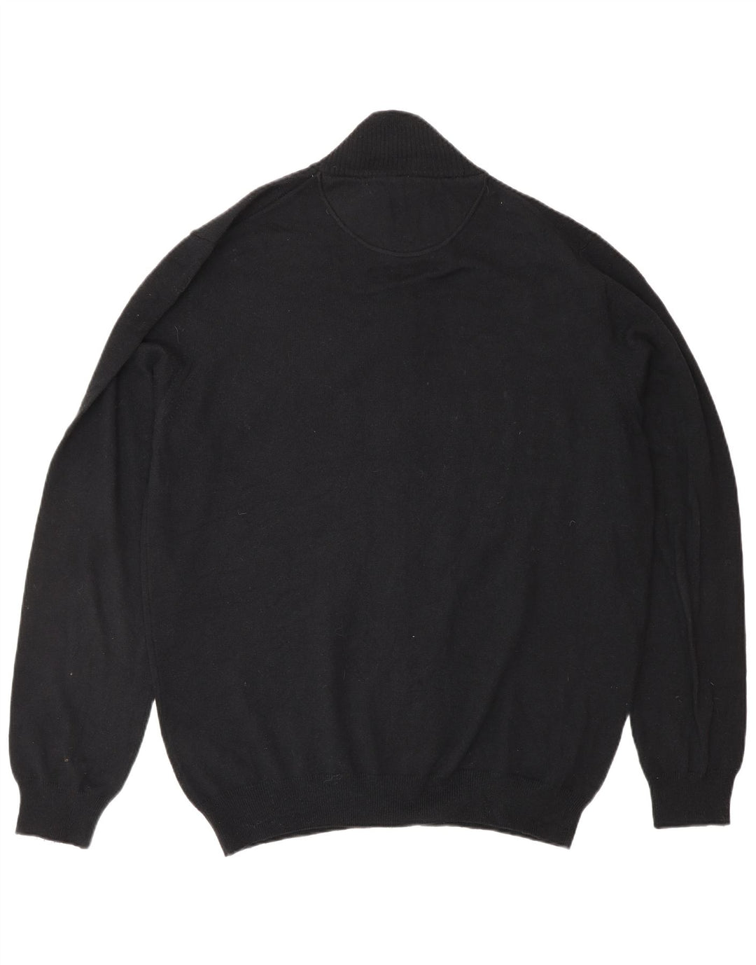 TRUSSARDI JEANS Ανδρικό πουλόβερ ζακέτα 3XL Μαύρο μάλλινο