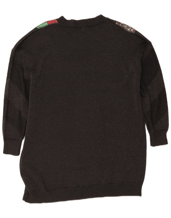 Tu Clothing Womens Long Sleeve Jumper Dress UK 18 XL Black Colourblock