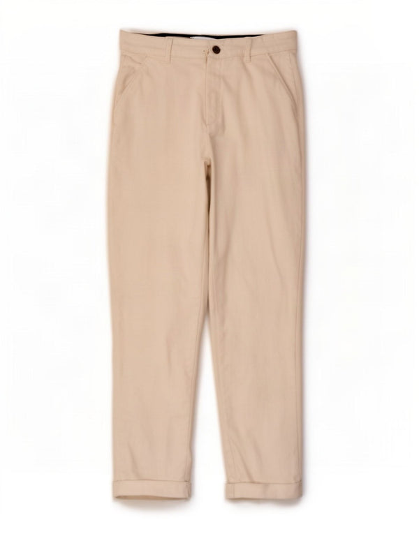 Crew Clothing Γυναικεία ίσια παντελόνια Chino UK 10 Small W26 L28 White