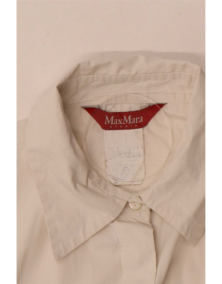 Max Mara Γυναικεία Μπλούζα UK 16 Large White