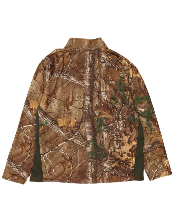 Ανδρική φόρμα φόρμας πουλόβερ κρύου εξοπλισμού UNDER ARMOR Top 2XL καφέ χρώματος