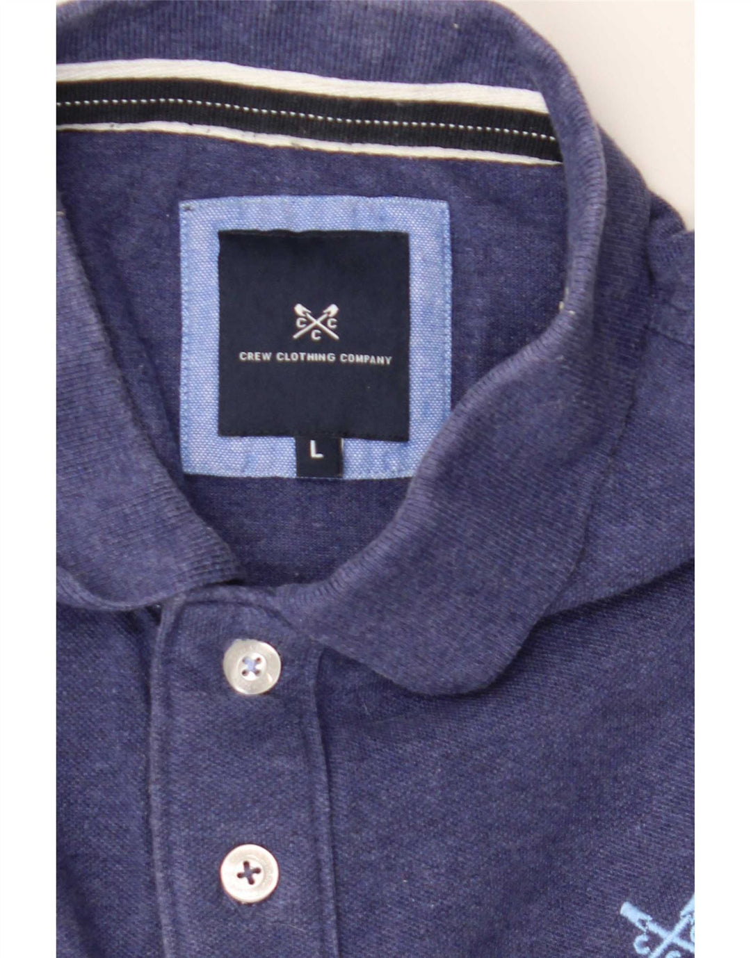 Crew Clothing Ανδρικό πουκάμισο πόλο μεγάλο μπλε