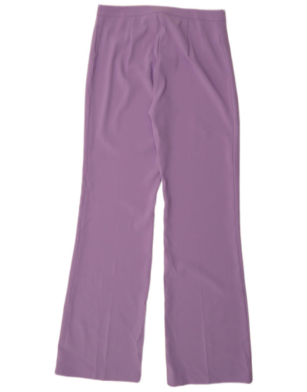 Pinko Γυναικεία Bootcut Casual Παντελόνι UK 14 Large W34 L35 Purple Polyester