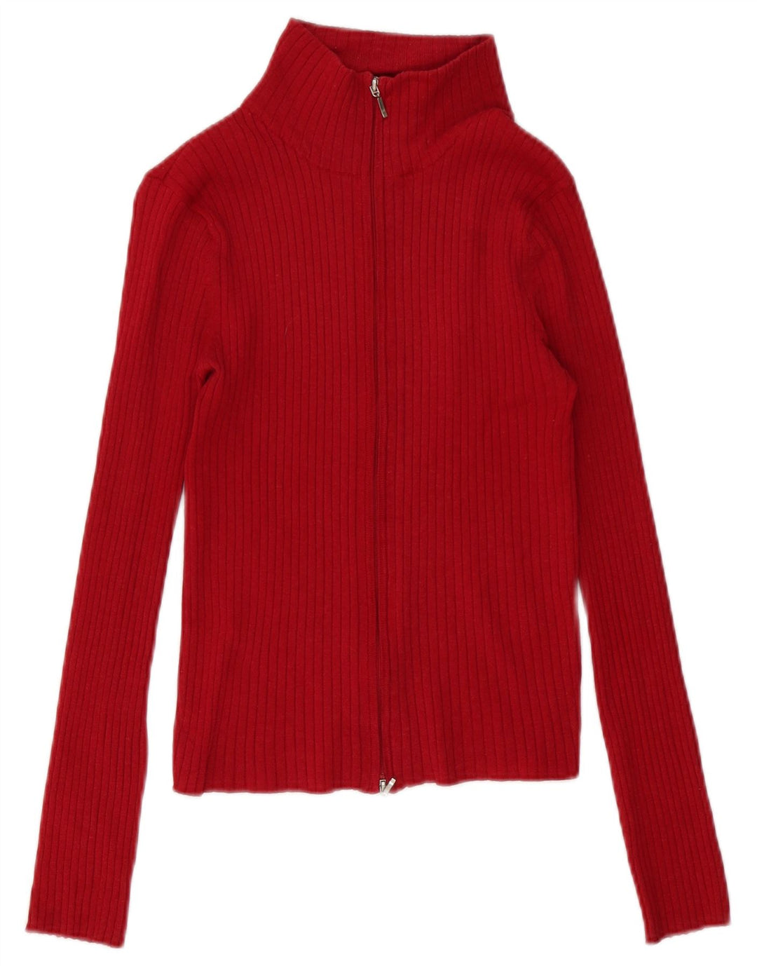Zara Γυναικείο πουλόβερ UK 12 Medium Red Ramie