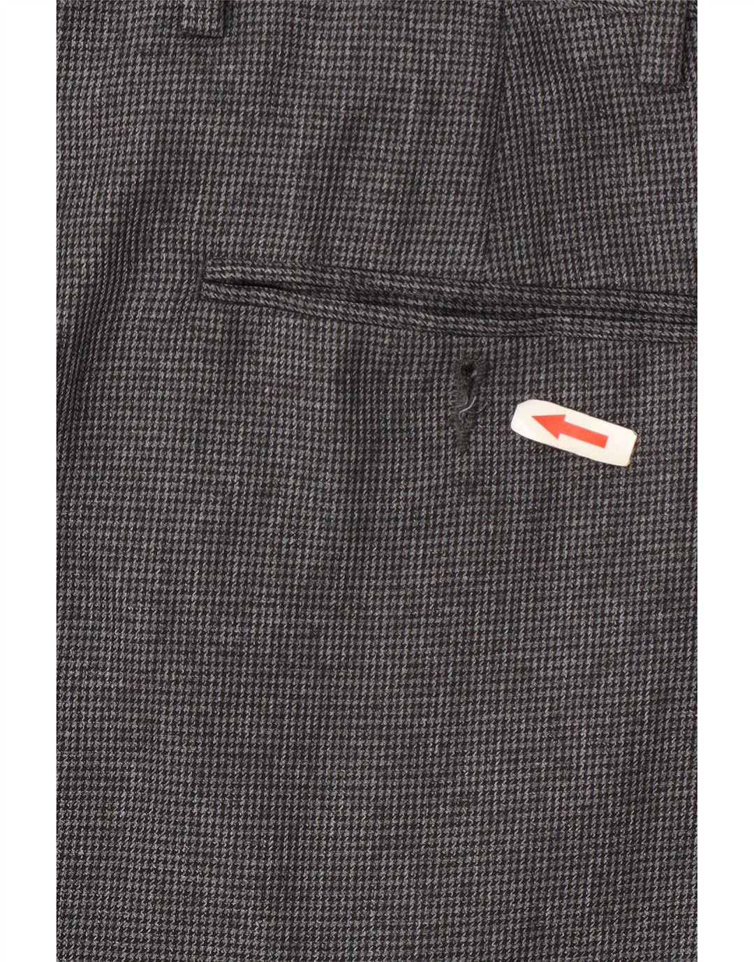 Ανδρικό κανονικό παντελόνι Marks & Spencer W38 L29 Grey Houndstooth