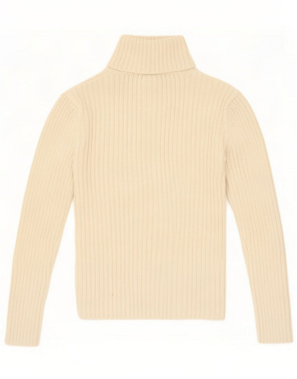 Gap Γυναικείο πουλόβερ με ρολό λαιμόκοψη UK 14 Medium Off White Βαμβακερό