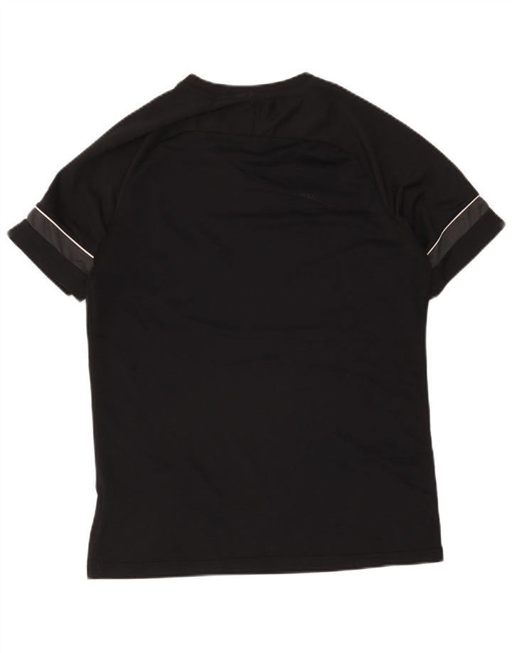 Ανδρικό γραφικό μπλουζάκι Nike Dri Fit Top μεγάλο μαύρο έγχρωμο πολυεστέρα