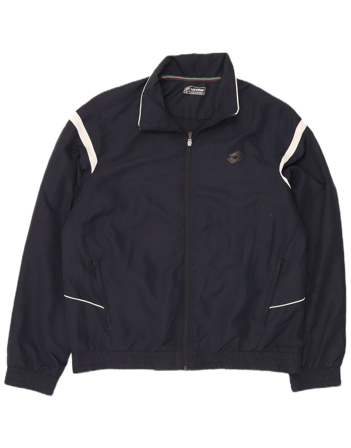 Ανδρική φόρμα Lotto Top Jacket XL Navy Blue Colorblock Polyester