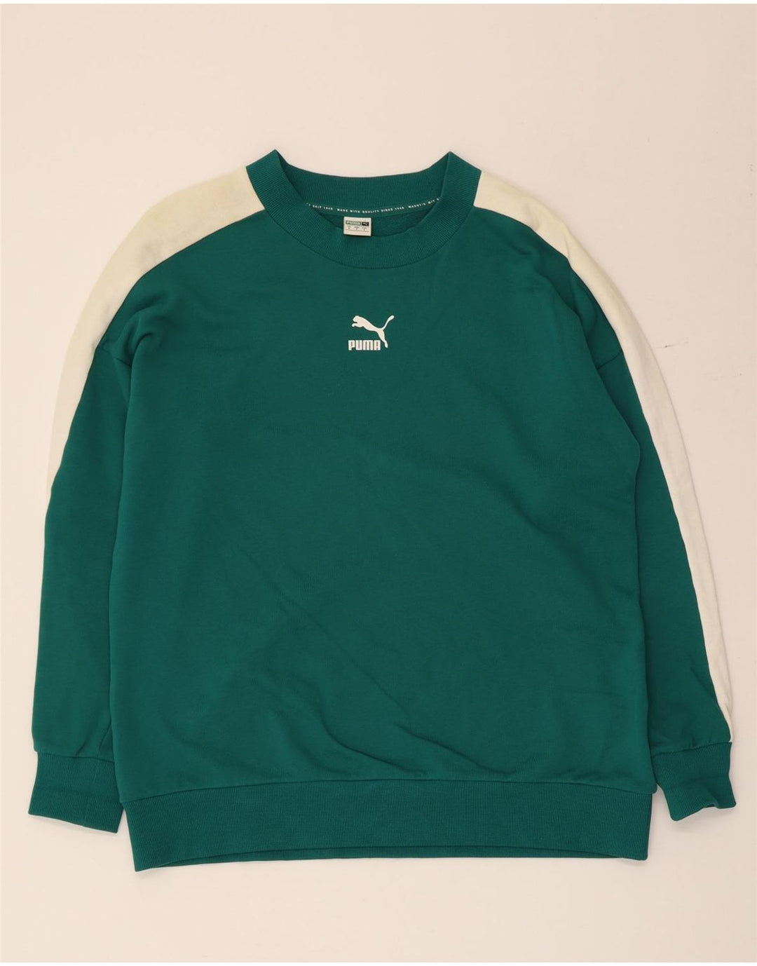 Ανδρικό φούτερ Puma Jumper Μικρό Πράσινο Colourblock Βαμβακερό